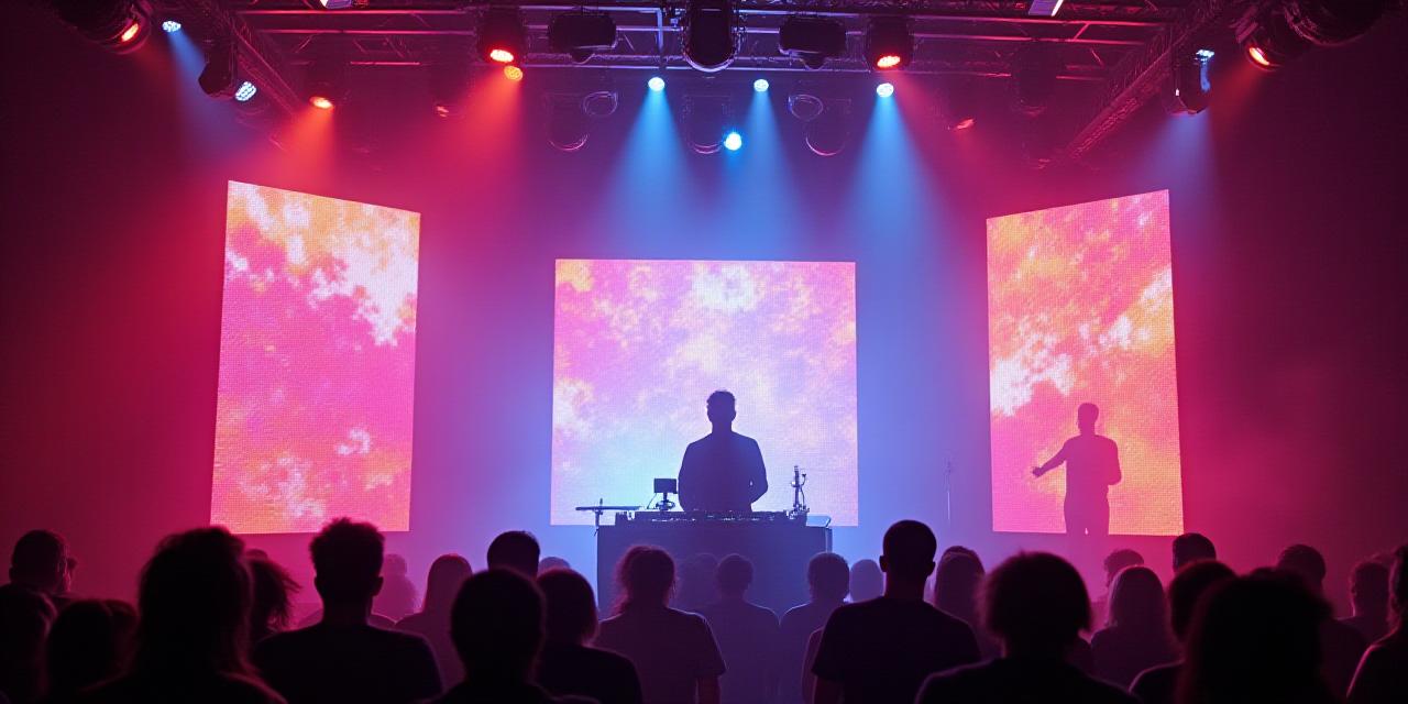 Genre fusion event with live art and multimedia performance